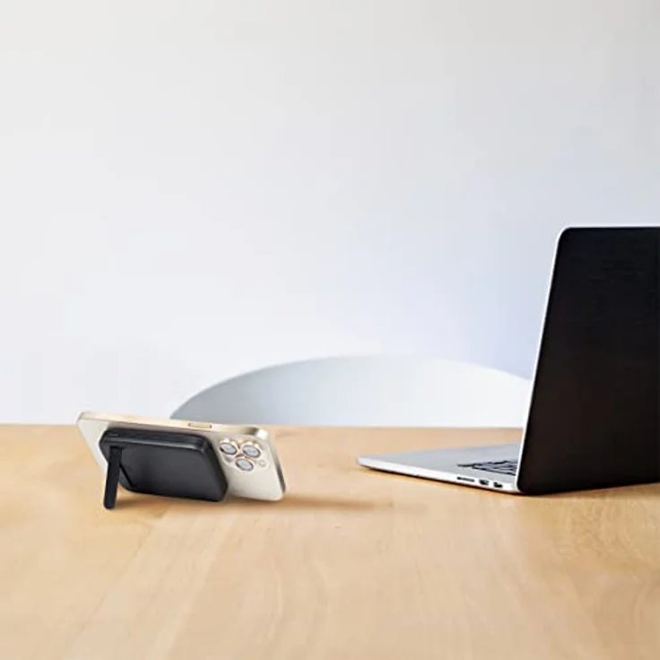 LogiLink PA0287 - magnetische Wireless Powerbank mit 5000 mAh, kabelloses Laden von QI-Geräten oder USB-C PD (PowerDelivery 3.0) + USB-A QC (QuickCharge 3.0) – Bild 4