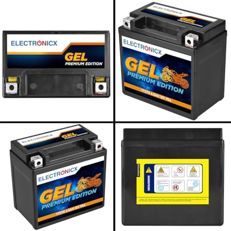 Electronicx GEL Edition YTZ7S 6.5Ah 12V Motorradbatterie – wartungsfrei, auslaufsicher, tiefentladungsfest für Motorrad, Roller, Quad, ATV und Jetski – Bild 9
