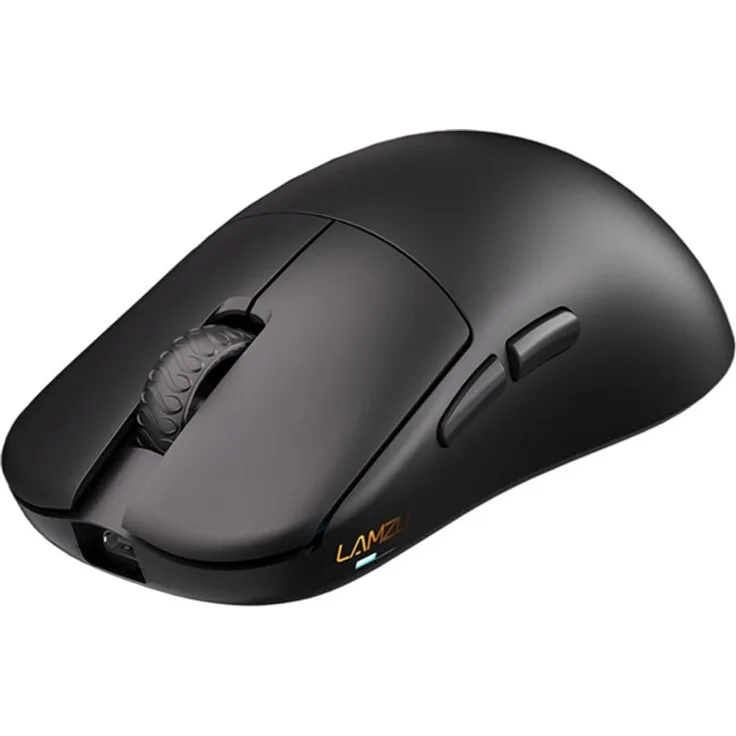 Lamzu Inca Wireless Gaming Maus, ultraleicht mit 8.000 Hz Abtastrate und Omron Optical Switches, schwarz