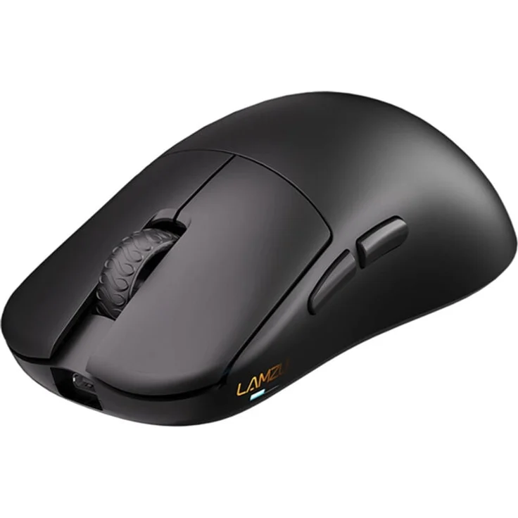 Lamzu Inca Wireless Gaming Maus, ultraleicht mit 8.000 Hz Abtastrate und Omron Optical Switches, schwarz