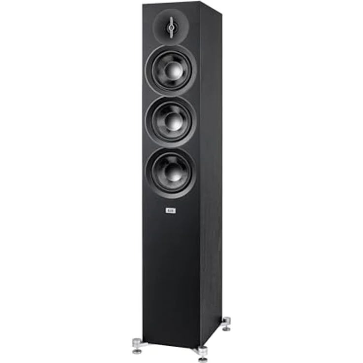 ELAC Debut F5.3 Standlautsprecher – 3-Wege-Lautsprecher für Surround-Systeme, legendärer Klang, edles Design, passiv, schwarz – Bild 1