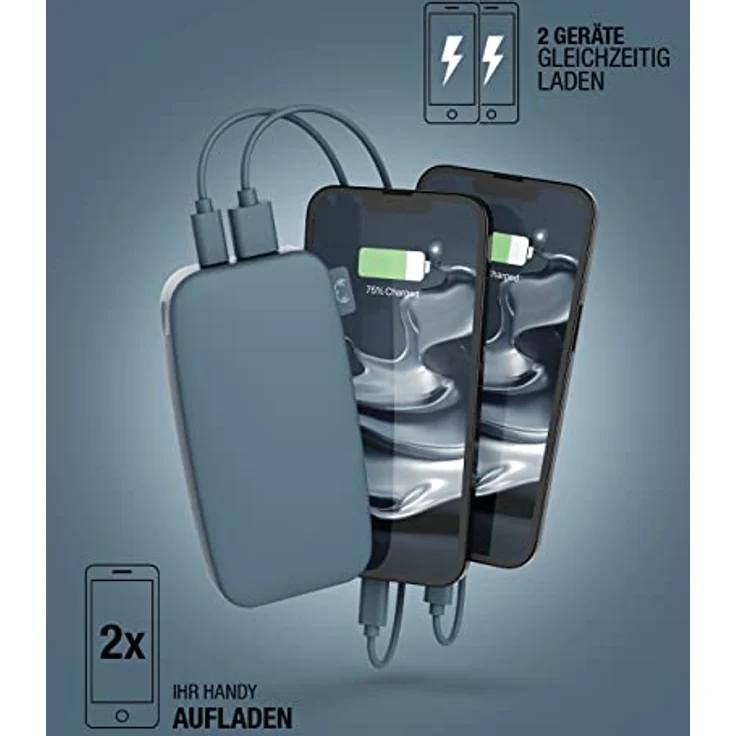 Powerbank 12000 mAh USB-C - Fast Charging - Storm Grey – Bild 4