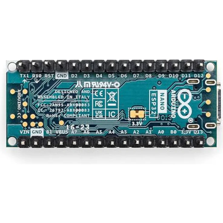 Arduino Nano ESP32 [ABX00083], Kompaktes Board mit integriertem ESP32-Mikrocontroller, WiFi, Bluetooth, USB-C-Anschluss, ideal für IoT-Projekte und Automatisierung – Bild 3