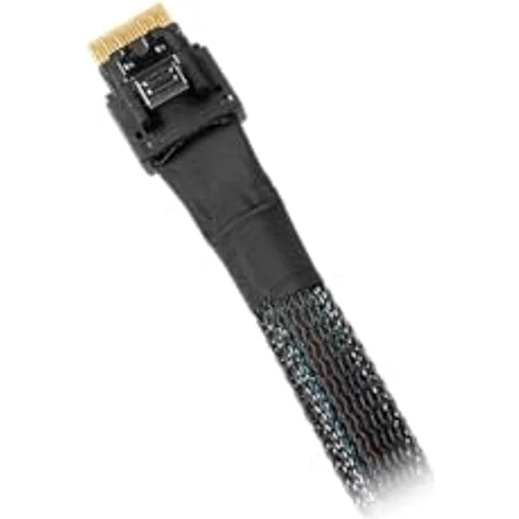 ICY DOCK MB402L-B Datenkabel, 1x SlimSAS SFF-8654 4i zu 1x OCuLink SFF-8611 4i, Länge 50cm, unterstützt PCIe 4.0 – Bild 3