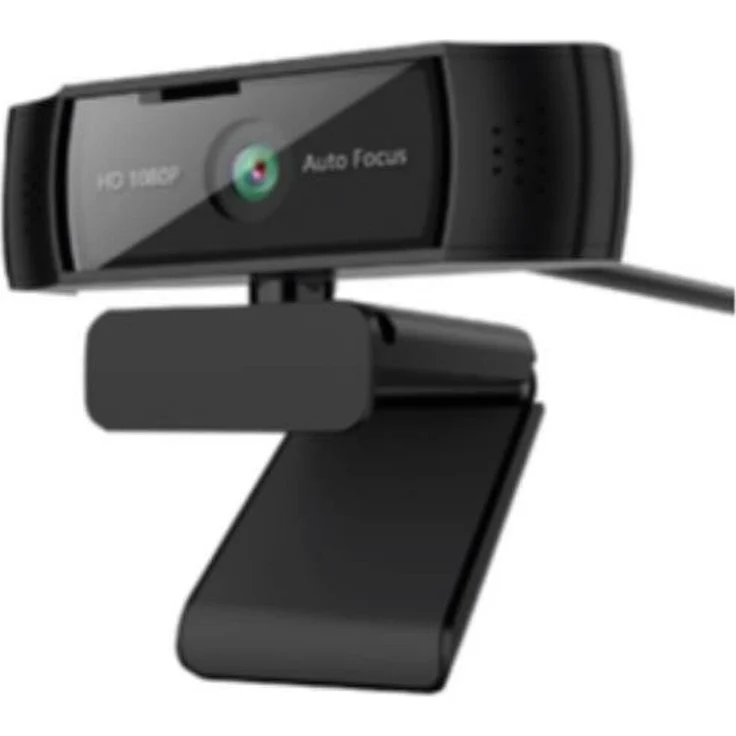 Nilox NXWCA2K12, 2K Webcam in Schwarz mit Autofokus und USB-Anschluss
