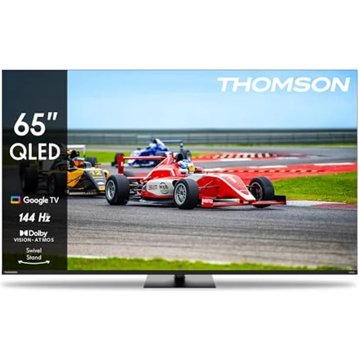 Thomson Q70 Series 65" QLED Pro, 4K Smart-TV mit Google TV, 144 Hz Bildwiederholfrequenz, Dolby Vision, Schwarz – Bild 1