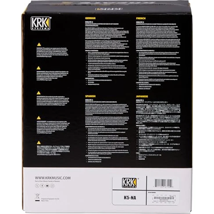 KRK Kreate 5, Aktiver Studiomonitor mit ausgewogener Verarbeitung und Pro Audio Qualität – Bild 4