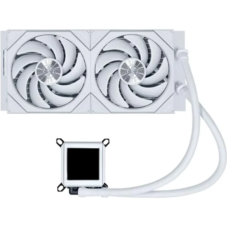 Lian Li Galahad II LCD 280 TL Wireless AiO Wasserkühlung, Weiß, 280 mm Radiator, LCD Display, TL Wireless ARGB Lüfter, flüsterleiser Betrieb – Bild 5