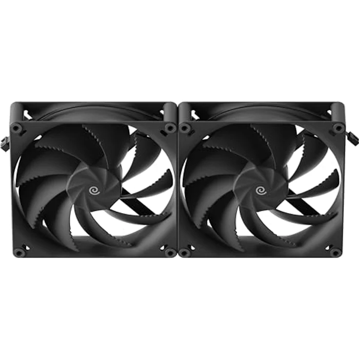 Havn H18 PWM Lüfter, 180 mm, 2er-Pack mit optimiertem Luftstrom und leiser Betriebsweise, schwarz – Bild 8