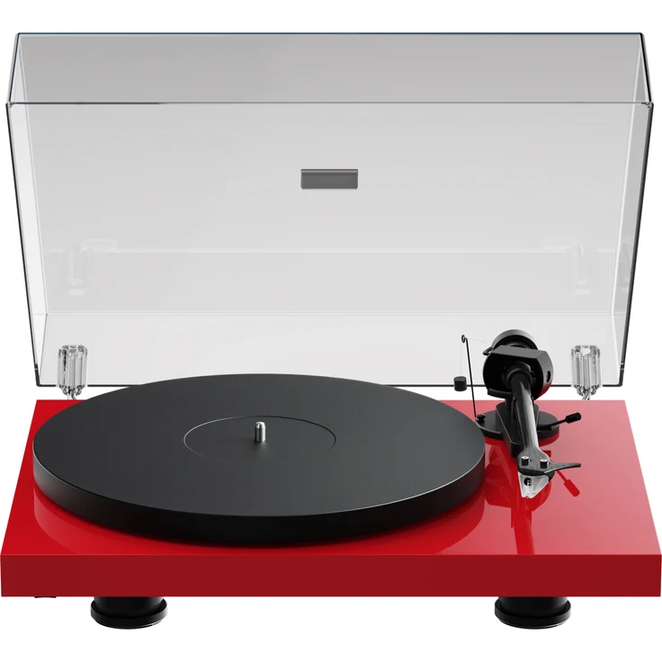 Pro-Ject Debut EVO 2 Plattenspieler, Rot, Riemenantrieb, 33/45 U/min, 8,6" Carbon-Tonarm, höhenverstellbare Füße – Bild 1