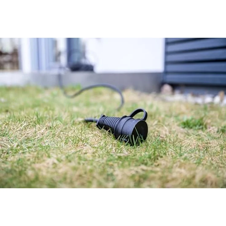 Brennenstuhl Qualitäts-Gummi-Verlängerungskabel 10m (IP44, Kabel für außen) schwarz – Bild 4
