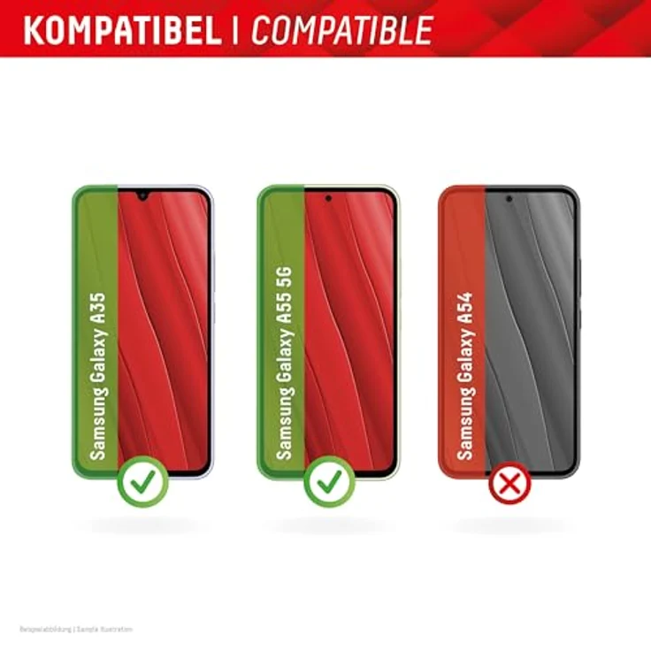 "Displex Smart Glass (9H) Panzerfolie für Samsung Galaxy A35/A55 5G, ultra-dünn, unzerbrechlich, transparent" – Bild 3
