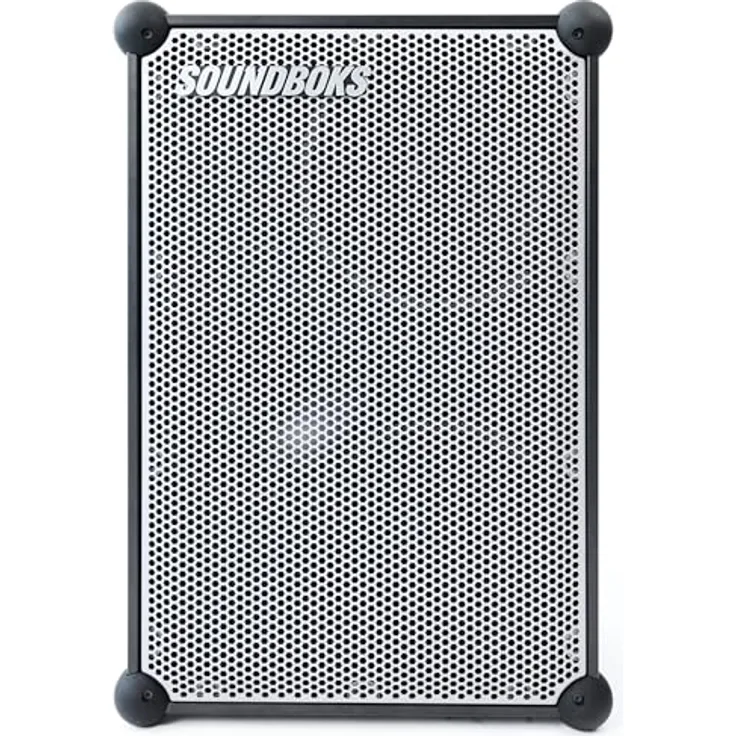SOUNDBOKS 4 – Bluetooth-Performance-Lautsprecher – Lautester Party-Lautsprecher, mit 40 Stunden Akkulaufzeit, wiederaufladbar – Kabelloser, tragbarer Lautsprecher – Design aus Dänemark – 126 dB, Metallic