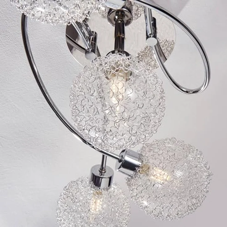 Lindby Deckenlampe 'Ticino' (Modern) in Chrom aus Metall (5 flammig, G9) - Smarte Deckenbeleuchtung, Flurleuchte - Lindby Wandleuchte für eine gemütliche Atmosphäre – Bild 5
