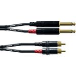 CORDIAL CABLES Doppel-Audiokabel Mono-Klinke/Rca 6 m AUDIO Essentials Klinkenkabel