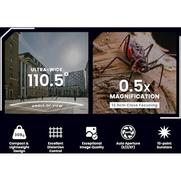 Laowa 15mm f/4.5 Grand Angle X0.5 Macro, Ultra-Weitwinkel-Objektiv, kompatibel mit Canon RF – Bild 4