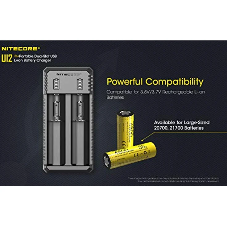 Nitecore UI2 Akku Ladegerät mit USB-C, Zweischachtlader für Akkubatterien, Aufladestation für Camping und Outdoor, schwarz – Bild 5