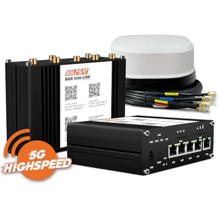 Selfsat Router MWR 5560, 5G WLAN mit eSIM, Weiss – Bild 2