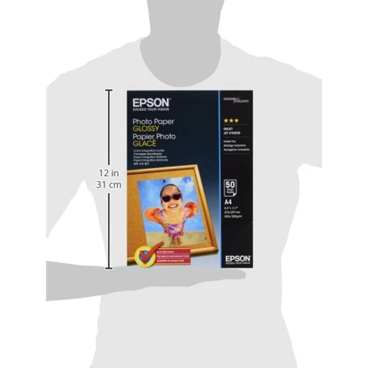 Epson - Fotopapier, glänzend - A4 (210 x 297 mm) - 200 g/m2 - 50 Blatt (C13S042539) - Preisvergleich – Bild 3