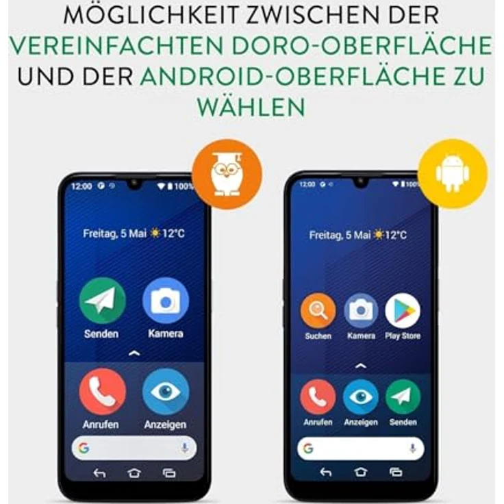 Doro 8200 Secure Dark Blue, Smartphone mit sicherer Datenverschlüsselung und Notfallknopf – Bild 4