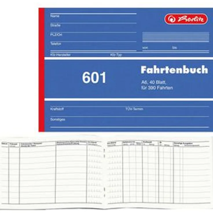 Herlitz 601 Fahrtenbuch A6 quer
