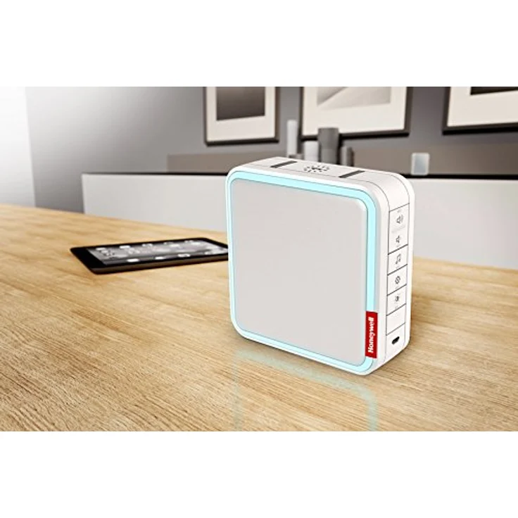 Honeywell Home MP3-Funk-Gong-Set, bis zu 20 MP3-Melodien aufspielbar, mit Reichweitenverstärker und Klingeltaster, weiß, DC917S – Bild 2