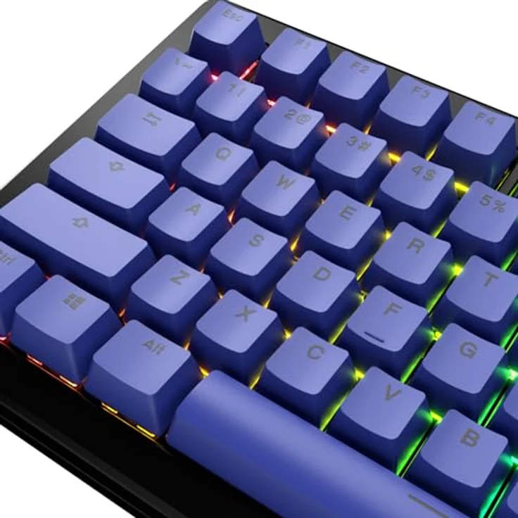 Glorious GPBT Basics Keycaps, ANSI Layout (US), PBT, Doubleshot - Mana Blue – Bild 6