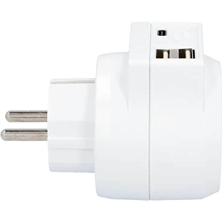 Zwischenstecker mit 1x Schuko, 1x USB Typ C und 2x USB Typ A, 3,4 A, weiß – Bild 5