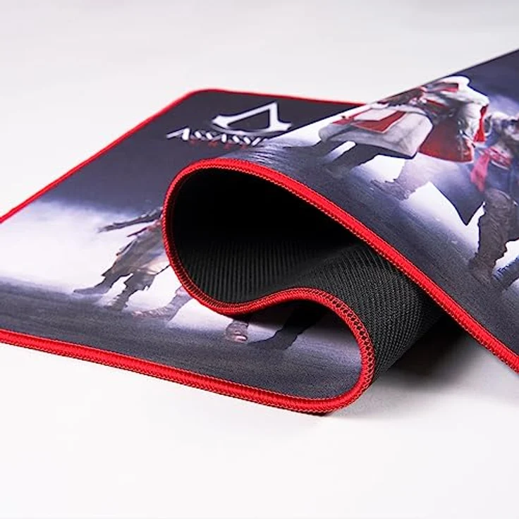 SUBSONIC Assassin's Creed - XXL-Mausmatte 90 x 40 cm - Rutschfeste Gaming-Mausunterlage, Offizielle Lizenz, Schwarz – Bild 4