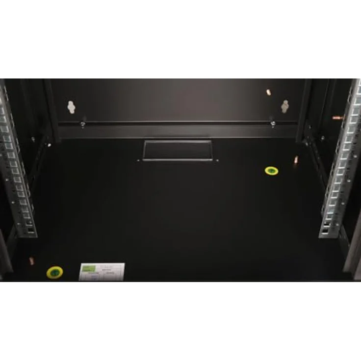 Equip Serverschrank 19" 12U 600x450mm Glastür schwarz - Optimale Leistung, vormontiert, gehärtetes Glas – Bild 5