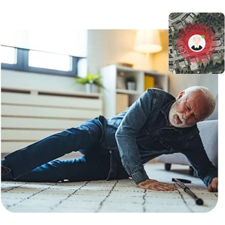 MiniFinder Watch GPS-Sicherheitsuhr mit Sturzalarm, Herzfrequenz- & O2-Messung, Anruffunktion & Echtzeitüberwachung via App – Bild 4