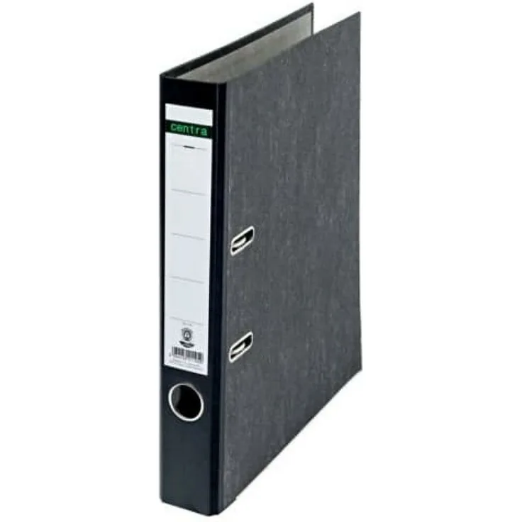 Generic Aktenordner Centra 221105, DIN A4, 50mm, schwarz, Standard Aktenordner zum Ablegen und Ordnen von Unterlagen