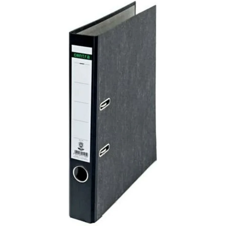 Generic Aktenordner Centra 221105, DIN A4, 50mm, schwarz, Standard Aktenordner zum Ablegen und Ordnen von Unterlagen