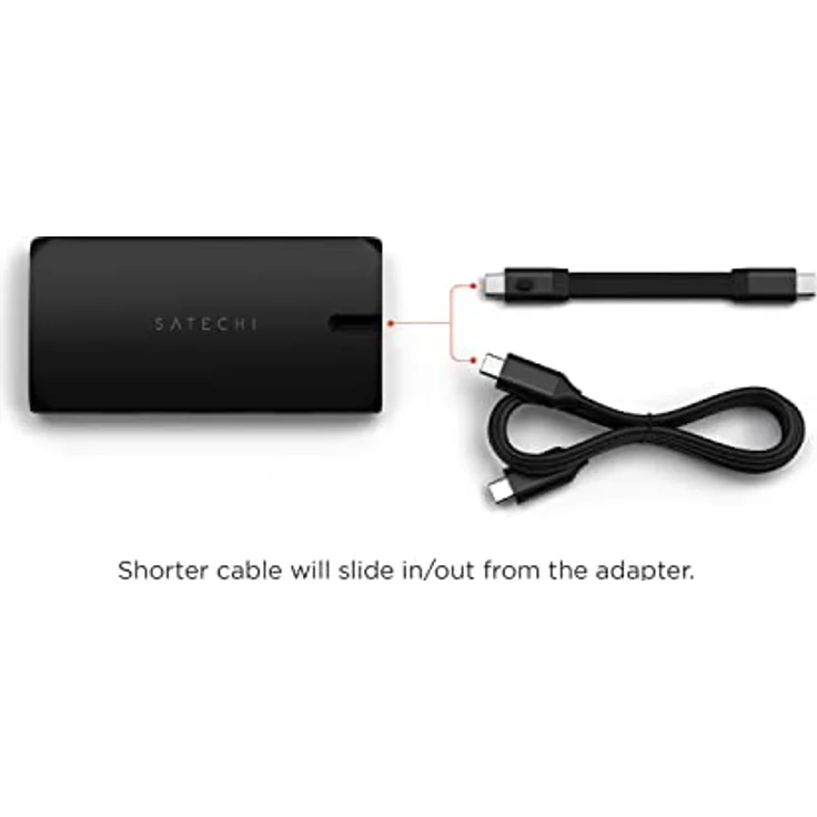 SATECHI USB-C Multiport Adapter, USB-C Hub 9 in 1, On-The-Go Multiport Adapter – Für M2/ M1 MacBook Pro/Air, M2/ M1 iPad Pro/Air, M2 Mac Mini, iMac M1 (Schwarz) – Bild 3
