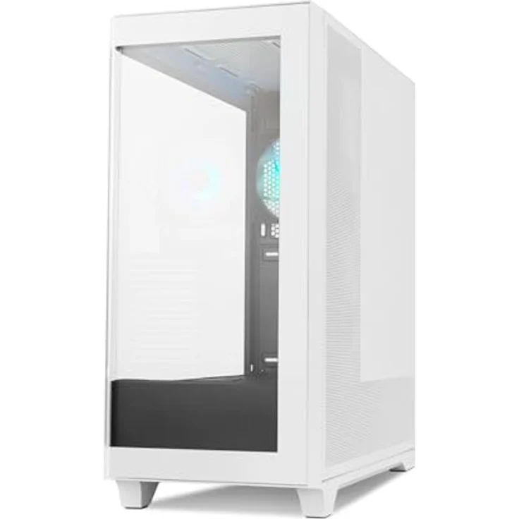 NOX Hummer ETHER, Miditower PC-Gehäuse mit gehärtetem Glas, USB-C und Anti-Staubfilter, Schwarz – Bild 6