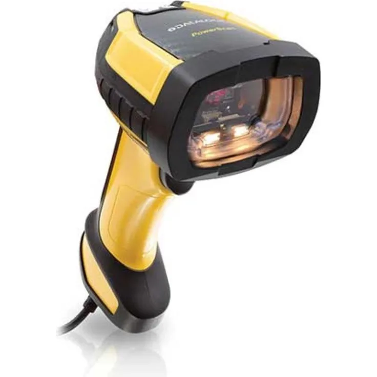 Datalogic PowerScan PD9630-SR, robuster Barcode-Scanner für 1D/2D-Barcodes, USB Kit, Schwarz/Gelb