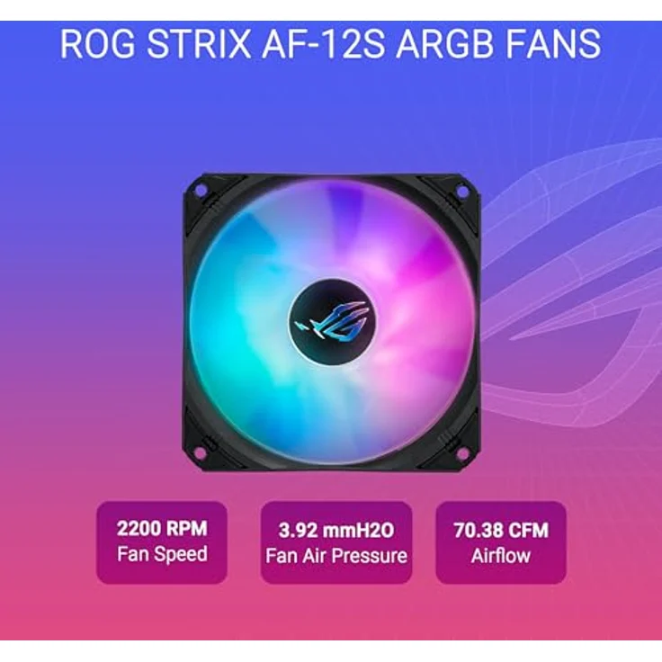 ASUS ROG Strix LC III ARGB LCD All-in-One Flüssig-CPU-Wasserkühlung (2,1 Zoll IPS-LCD Display, Aseteks Gen7 v2 Pumpe, 3x ROG ARGB-Lüfter, 0dB Technologie, schwarz) – Bild 4