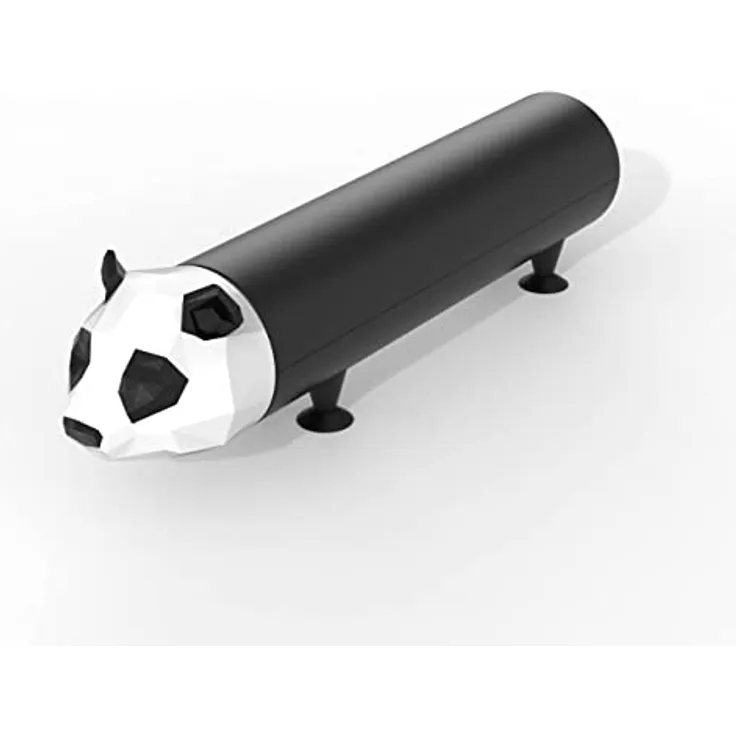 Power Pet Externer Backup-Akku, tragbares Ladegerät für Smartphone, Kapazität 4800 mAh, lädt 2 Akkus – weich zu berühren (Panda)