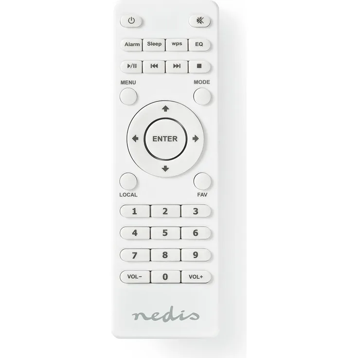 Nedis Ersatz Fernbedienung für RDIN2000WT / RDIN2500WT | Infrarot | Weiss