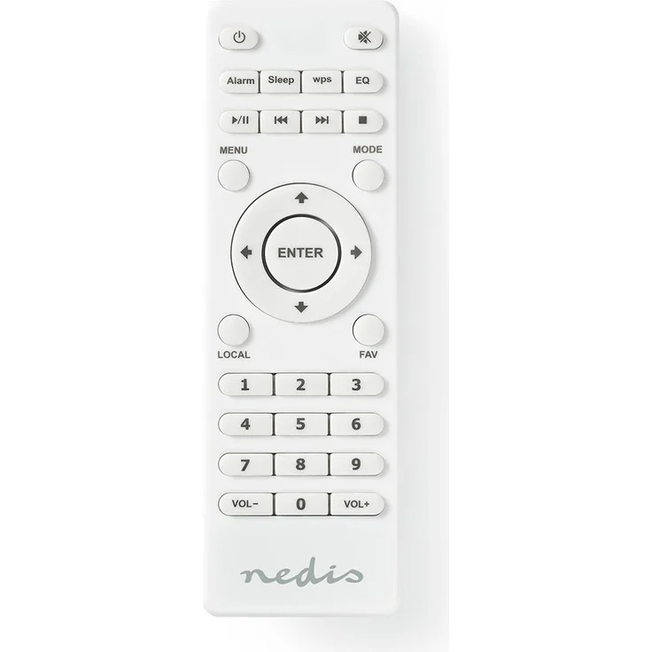 Nedis Ersatz Fernbedienung für RDIN2000WT / RDIN2500WT | Infrarot | Weiss