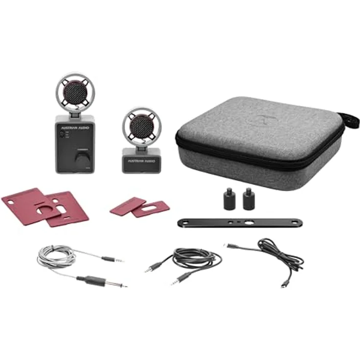 AustrianAudio MiCreator System Set, USB-Kondensatormikrofon mit Audiointerface und latenzfreiem Monitoring