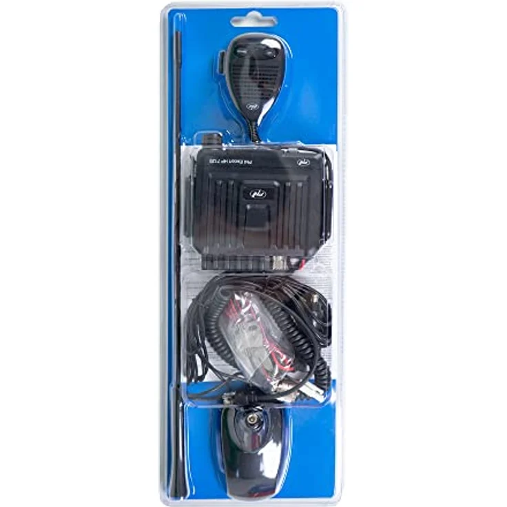 PNI CB Escort HP 7120 ASQ-Radiosender-Kit mit HF-Verstärkung, 4 W, 12 V und CB PNI Extra 48-Antenne mit Magnet – Bild 2