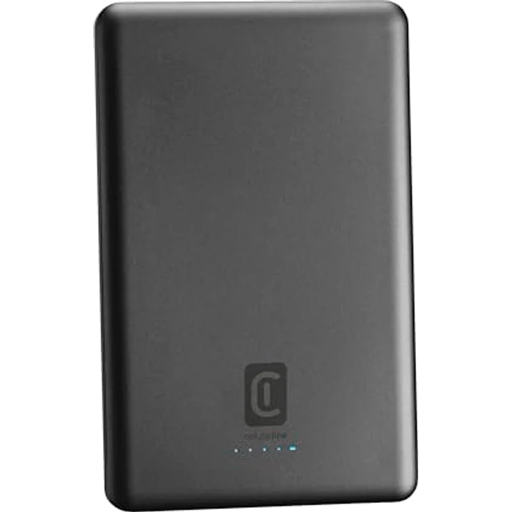 Cellularline - Power Bank MAG LITE 5000-5000mAh drahtloses tragbares Ladegerät - Mag Safe Technologie - drahtlose Aufladung 7.5W - Grau – Bild 4