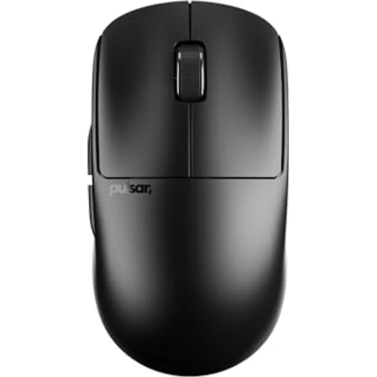 Pulsar X2 Crazylight Wireless Medium Gaming Maus, optischer Sensor, 5 konfigurierbare Tasten, Jet Black – Bild 1