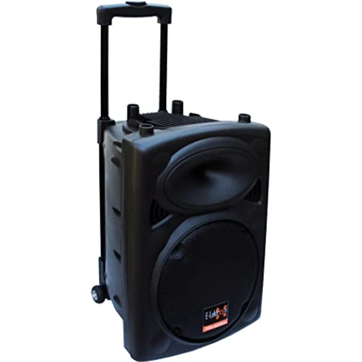 E-Lektron EL25-M 500W Mobile PA Soundanlage Akku-MP3-USB-Bluetooth inkl. Funkmikrofon Soundsystem, schwarz – Bild 5