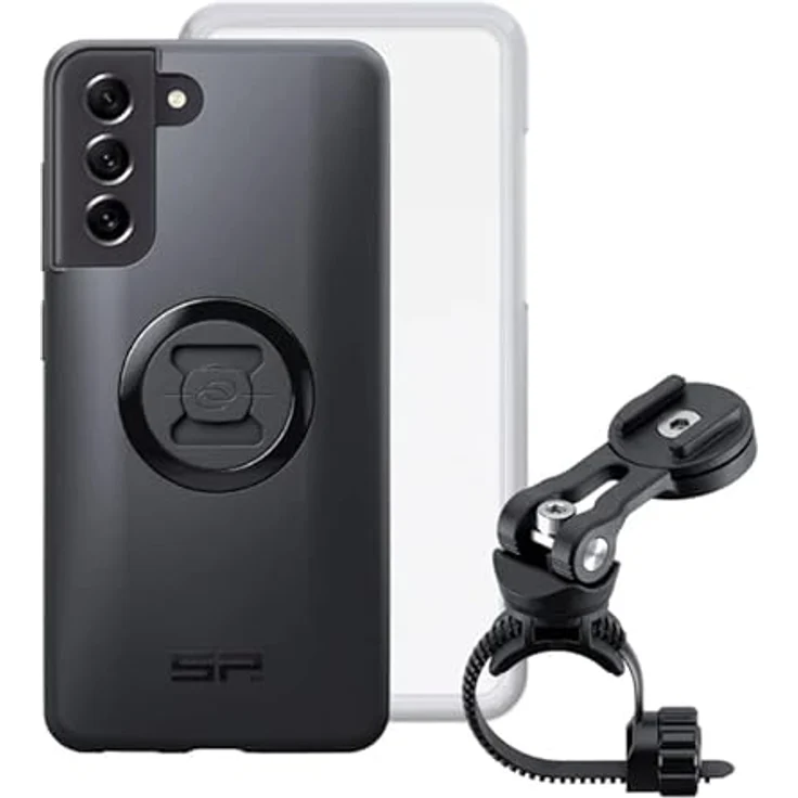 SP CONNECT Bike Bundle II kompatibel mit S21 FE, Fahrradhalterung mit Weather Cover, werkzeuglose Montage, robust und sicher