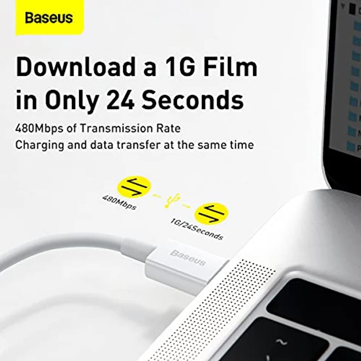 Baseus Cable Superior - Type C to Lightning - PD 20W 2 m (CATLYS-C02) white – Bild 7