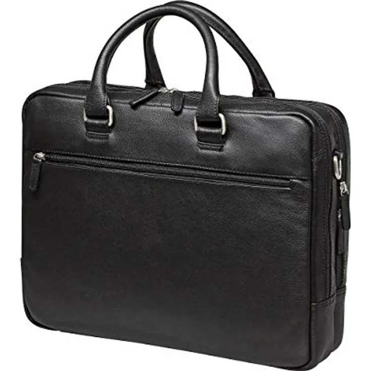 Leonhard Heyden Berlin Special Kurzgrifftasche mit Laptopfach 40 cm Schwarz