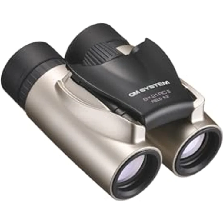 OM SYSTEM 8x21 RC II Fernglas mit Tasche, Champagner Gold, 15 Jahre Garantie - Klappbares und ultraleichtes Fernglas aus Barium Kronglas (BaK-4) – Bild 2