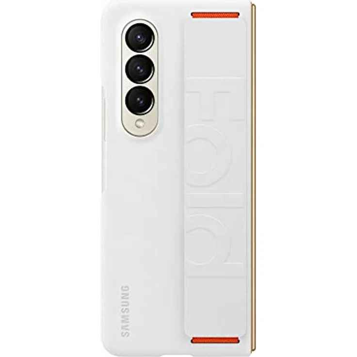 Samsung Silicone Grip Cover EF-GF936 für das Galaxy Z Fold4 | Smartphone Cover, Handy-Hülle mit abnehmbarem Band, Griffig, Schutz Case, stoßfest, White – Bild 4